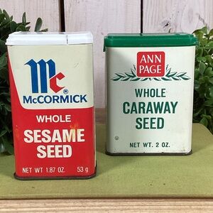 Vintage Spice Tins, McCormick and Ann Page (A&P)